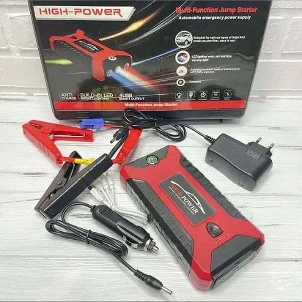 Автомобільний пускозарядний пристрій + чохол (jump starter/повербанк)
