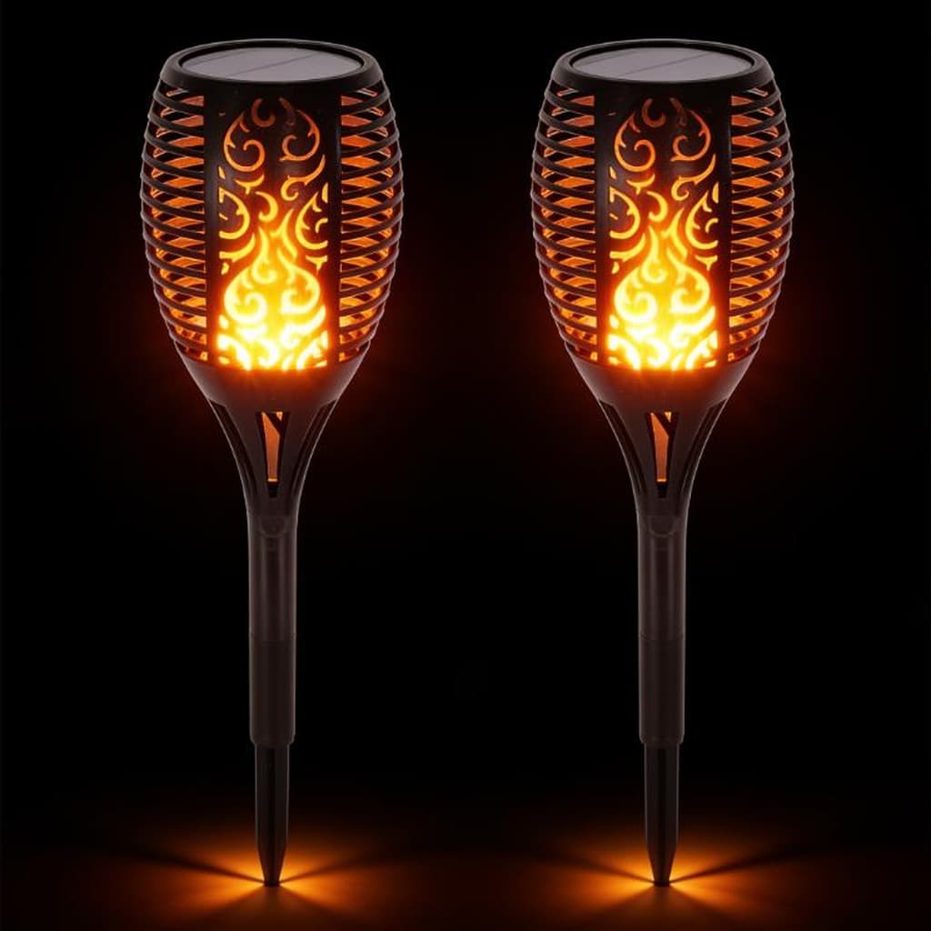 Ліхтар з ефектом полумя Solar Flame LED 52 см